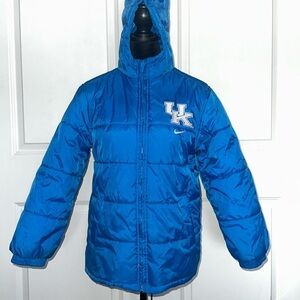 UEC Vintage Kentucky Wildcats Jacket Puffer Hooded Jacket Sz Youth M (12/14)